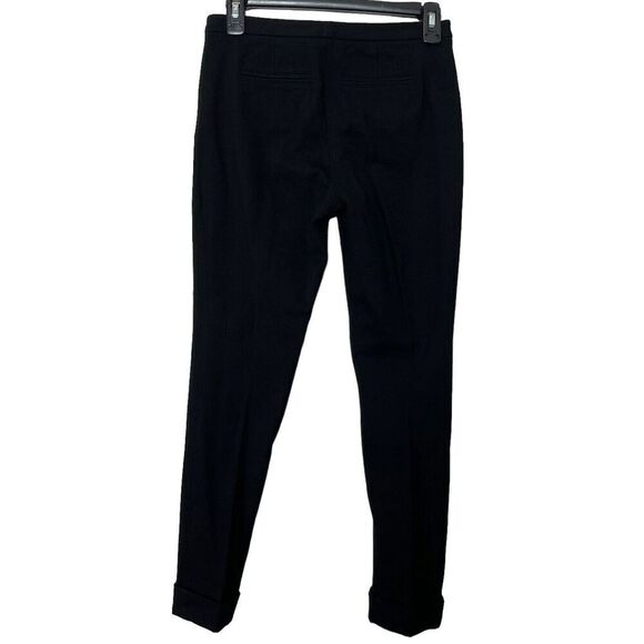 ATM Slim Cuffed Trouser Pants Women’s Size 0 Black Cropped Stretch Ponte - Picture 5 of 13